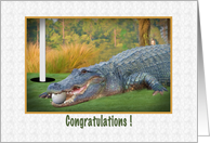 Congratulations, Golf, Hole-In-One card