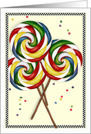 3 Lollypops - Birthday Triplets card