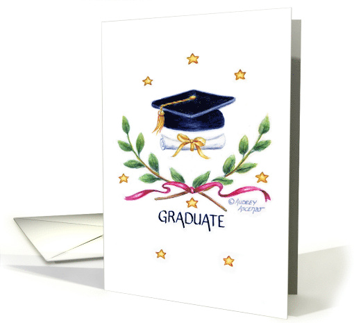 Coronavirus Graduation Victory Emblem Graduate card (1681712)