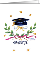 Coronavirus Graduation Victory Emblem Graduate card