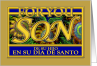 Spanish Saints Day Card for Son/Dia de Santo-Hijo card