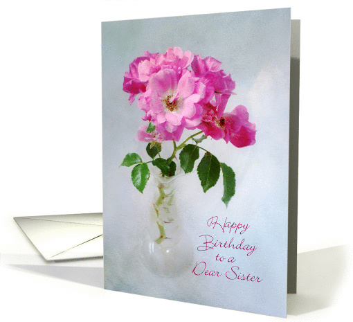 Rose Bouquet Birthday Card for Sister card (1384656)