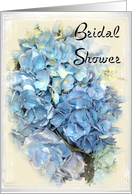 Bridal Shower Invitation - Blue Hydrangea card
