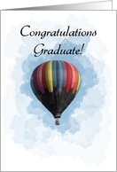 Congratulations - Graduation - Hot Air Balloon card