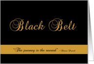 Congratulations on Earning Your Black Belt card