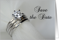 Save the Date - Wedding Rings card