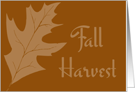 Fall Harvest card