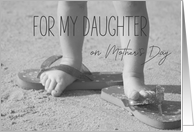 Daughter Mother’s Day Baby Feet card