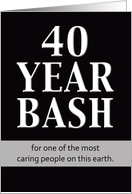 Birthday Invitation - 40 Year Bash card
