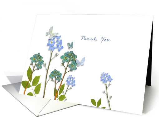 Thank you for the Bridal Shower Gift, Butterflies and Flowers card
