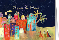 across the miles, Christmas card, three wise men, card