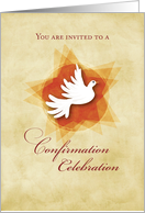 Invitation to Confirmation Party Dove Invitation Request card