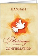 Custom Personalized Name Confirmation Congratulations Blessings card