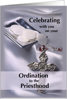 Ordination to Priesthood Hosts and Cross card