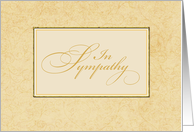 In Sympathy Business Script card