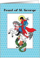 Feast of St. George Fighting Dragon card