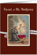 Feast of St Anthony of Padua card