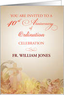 40th Anniversary of Ordination Invitation for Priest card