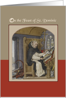 Feast of St Dominic Blessings card
