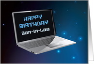 Son in Law Birthday Computer card