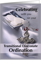 Transitional Diaconate Ordination Congratulations Deacon Hosts card