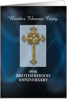 Invitation to 60th Brotherhood Anniversary Customizable Name Year card