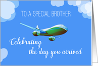 Airplane Day for BROTHER Adoption with Green Airplane card