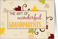 Grandparents Day Gift with Leaves card