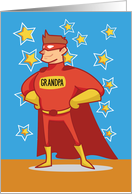 Grandpa Superhero Grandparents Day card