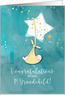 First Grandchild Congratulations Baby in Stars card