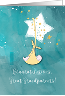 New Great Grandparents Congratulations Baby in Stars card