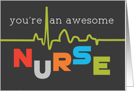 Awesome Nurse Appreciation on Nurses Day card