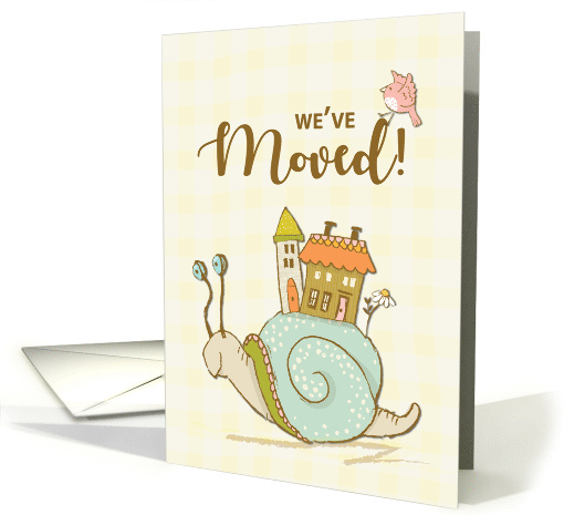We Moved Announcement Snail with House card (1566290)