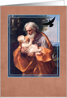 St Joseph Feast Day with Infant Jesus card