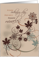 12 Step Recovery Support Encouragement with Flowers card
