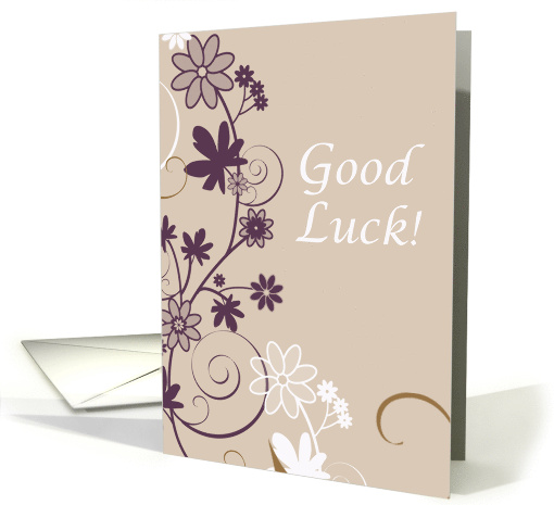 Good Luck with the New Job with Flowers card (188603)