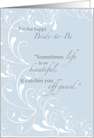Happy Bridal Shower for Bride to Be Wedding card