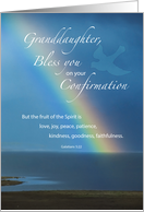Granddaughter Confirmation Congratulations with Rainbow and Dove card