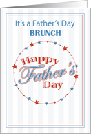BRUNCH Invitation Fathers Day for All the Dads Baseball card