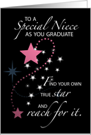 Niece Graduation Congratulation Stars card
