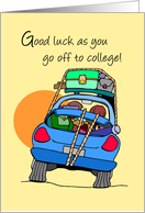 Good Luck Going to College Car card