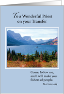 Priest on Transfer Mountain Lake With Appreciation card