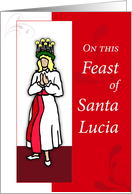 Feast of Santa Lucia card