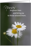 Nurses Day From All of Us Bright and Joy Daisies card