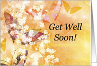 Get Well Soon From Group Business Butterflies with Flowers card