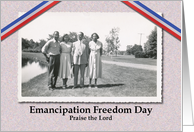 Juneteenth Emancipation Freedom Day Invitation card