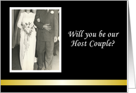Will you be our Host Couple Wedding Invitation card