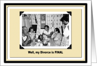Divorced - Yippee! card