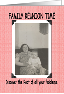 Family Reunion Time card