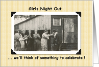 Girls night out Invite card